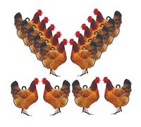 PERSELOSO 20pcs Animal Charm Pendants for DIY Jewelry Making Hanging Design for Bracelets Necklaces Crafts Lightweight Acrylic Chicken Beads for Creative Projects