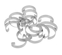 PERSELOSO 20pcs Chicken Cage Door Hooks Metal Wire Hangers 4.5cm Thickened Non-slip Cage Door Hardware for Poultry