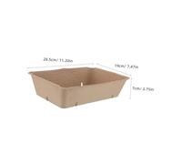 PERSELOSO 20pcs Fruit and Vegetable Tray Hamper Berries Produce Containers Fruit Vegetable Farmer Market Tray Baskets Strawberry Blueberry Raspberry Berry Keeper Food Beige Pulp