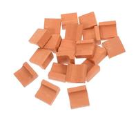 PERSELOSO 20pcs Miniature Bricks for Dollhouse Realistic Tiny Building Blocks for Fairy Garden and Micro Landscape Construction High Precision DIY Craft Accessories