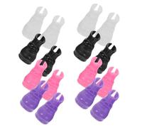 PERSELOSO 20pcs Miniature Doll Shoes Doll Boots for Dollhouse Accessories for Crafting and Home Decoration Pink White Purple Black