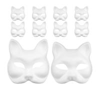 PERSELOSO 20Pcs Paper Masks DIY Blank Hand Painted Carnival Masks for Costume Parties Masquerades Cosplay Events Unleash Your Creativity