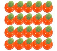 PERSELOSO 20pcs Realistic Orange Fruit Models Plastic Artificial Oranges for Kitchen Table Display Long Term Use, for Food Scene Photograph Props and Cognitive Models