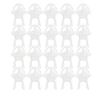 PERSELOSO 20pcs White Plastic Hood Prop Rod Retainer Clips with Versatile Design and Easy Installation, Car Hood Support Holder Brackets for Secure Bonnet Rod Fixing and Automotive