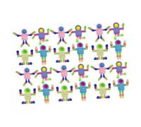 PERSELOSO 24Pcs Dismountable Robot Decompression DIY Stress Relief Fidget Sensory Play for Adults for Parties Family Bonding