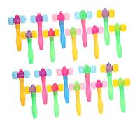 PERSELOSO 24pcs Kids Hammer Toy Set Mini Plastic Hitting Hammers for Boys and Girls Squeaky Mallet Toys for Sound Play for Motor Skills Development and Interactive Fun