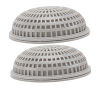 PERSELOSO 2pcs Aquatic Plant Boxes Water Plant Holders Semi-sphere Water Grass Containers White for Aquarium Landscape and Fish Tank Decoration