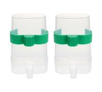 PERSELOSO 2pcs Automatic Parrot Bird Water Feeder Bottles with Easy to Add Water Design, Sturdy Pp Material Dual Use Drinkers Suitable for Aviary and Outdoor Use