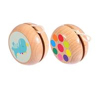 PERSELOSO 2pcs Beginner Responsive Toy Yoyo for Boy Girl Educational Cartoon Design for Parties and Stocking Stuffers Develops Cognitive Skills and Flexibility