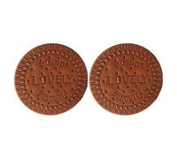 PERSELOSO 2pcs Biscuit-shaped Mini Notepads with Binding Rings, Portable Pocket Notebooks Made of Glue Material, Easy to Carry for Students and Family Use, for Daily Notes and Quick Jotting