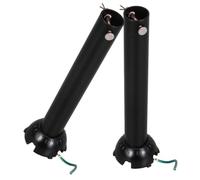 PERSELOSO 2pcs Ceiling Fan Downrods with Ball Head Black Metal Extension Rods 8 Inch Non-threaded for Living Room and Offices Flexible Installation Space Adaptation