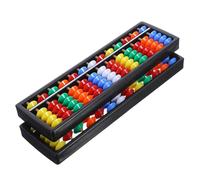 PERSELOSO 2pcs Chinese Educational Abacus Bead Plastic Counting Frame for Safe Material for Learning Math and Enhancing Numeracy Skills