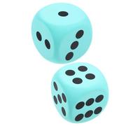 PERSELOSO 2pcs Extra Large Eva Game Dice Soft Rounded Number Dices for Party Games Lawn Activities Classroom Foam Dice Props for Enjoyable Play