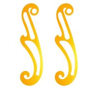 PERSELOSO 2PCS French Curve Drawing Templates Tool Set - Flexible Measuring Ruler for School Home Work Sewing Craft Woodworking Comic Design