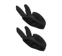 PERSELOSO 2pcs Heat Resistant Gloves for Hair Styling Lightweight Non Slip Three Finger Covers for Curling and Straighteners Scald Protection for Home Salon Use