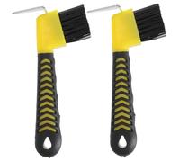 PERSELOSO 2pcs Hoof Cleaning Brush Handle Hoof and Brush for Horse Grooming Essential Tool for Mud Removal