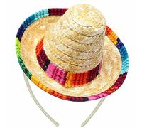 PERSELOSO 2pcs Mini Hats for Puppies and Dogs, Lightweight and Firmly Stays on Head, Adorable Funny Hat-shaped Hair Hoops for Creating a Happy Atmosphere and Creative Random Color