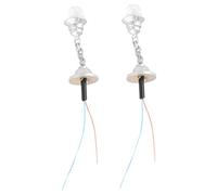 PERSELOSO 2PCS Miniature Ceiling Light Models Simulation Pendant Lamps for Sand Table Decor Warm Yellow Light Compact Chandelier for House Craft Projects Realistic Micro Landscape Lighting
