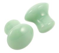 PERSELOSO 2pcs Mushroom Shaped Facial Massager Jade Massage Stones Easy Maintenance Light Green Spa Massage Tool for Arms and Body