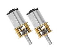 PERSELOSO 2Pcs N20 Micro Electric Speed Reduction Motor 8mm D Shaft 3-6V DC Gear Reduction Motor for DIY RC and Hobby Models