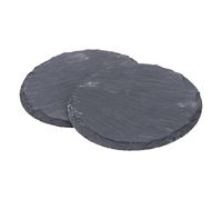 PERSELOSO 2pcs Natural Stone Reptile Basking Platform Tortoise Lizard Habitat Decor Textured Design Multi-purpose for Resting Eating Nail Grinding Secure Non- Base