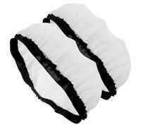PERSELOSO 2pcs Photography Lamp Fill-light Cover Cloth Lamp Shade round Wide Mouth Design Protects Eyes for Photography and Housewarming White Black
