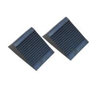PERSELOSO 2pcs Portable Rubber Tire Triangle Pad for Car and Truck Non-slip Wheel Chock Stop Control Heavy-duty Solid Rubber with Built Handle for Vehicle Safety and Parking Stability