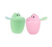 PERSELOSO 2pcs Shampoo Rinser Cup Bath Rinsing Cup for Boys and Girls Bath Support