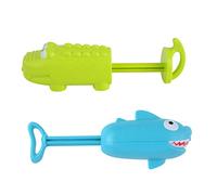 PERSELOSO 2Pcs Shark and Shaped Water Gun Summer Play for Adults Drop for Pool Fun and Outdoor Activities