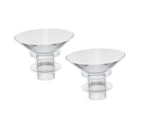 PERSELOSO 2Pcs Silicone Flange Inserts for Electric Breast Pump Breast Pump Parts Flange Inserts for Wearable Pumps Easy to Clean and Use