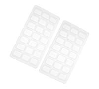 PERSELOSO 2Pcs Silicone Mahjong Casting Molds for DIY Handcrafts Lightweight Portable Epoxy Moulds Reusable Washable Crystal Dice Making Kit for Adults Random Color