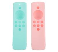 PERSELOSO 2Pcs Silicone Remote Control Covers for Stick Protective Silicone Case with Scratch and Shock Resistance Soft Touch Tv Controller Skin in Mint Green and