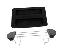 PERSELOSO 2pcs Silicone Toaster Cover and Toast Rack Set for Bread Maker Dust Protector for Kitchen Appliances Space Saving Black Covers for Home Use