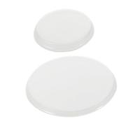 PERSELOSO 2pcs Stethoscope Diaphragm Adult Stethoscope Membrane Part Diaphragm Supply Adult Replacement Bell Cover Adapter Pvc White