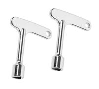 PERSELOSO 2Pcs Triangular Trash Can Keys Zinc Alloy Utility Keys for Waste Bin Lock High Hardness Wear-Resistant Garbage Can for Outdoor and Residential Use