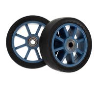 PERSELOSO 2pcs Wheelchair Wheels Universal Cart Casters Sturdy Replacement Pvc Backup Wheels for Trolleys and Mobility Aids Accessories