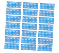 PERSELOSO 30pcs Tooth Color Shade Guide Cards for Professional Teeth Comparison Lightweight Disposable Contrast Tool for Home and Clinic Use