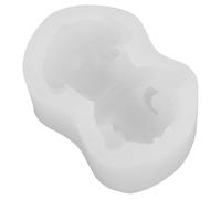 PERSELOSO 3D Bulldog Cake Mold DIY Baking Cookie Mousse Cake Mold White Silicone Non-Stick for Party Dessert Baking