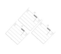 PERSELOSO 3pcs Bird Cage Door Spring Replacement Accessory with Vertical Wires for Small Bird Cage Food Box Birdcage Door Parts Suitable for Parakeet