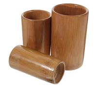 PERSELOSO 3pcs Compact Bamboo Cupping Cans for Face Body Therapy Cupping Miniature Tools for Chinese Massage