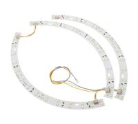 PERSELOSO 3pcs Curved LED Light Strip for Ceiling Fan Replacement with Magnetic Arc Design, Plastic Material, Easy Installation and Space-Saving Features, for Bedrooms and Small Apartments
