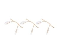 PERSELOSO 3pcs Rimless Glasses Nose Bridge Pad Replacement Made of Polished Stainless Steel, Size 3.40x2.20x0.50cm, Easy Installation and Comfortable for Asian Nose Bridge, for Professional