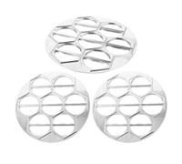PERSELOSO 3pcs Russian Ravioli Maker Dumpling Mold Set with 14 Holes Aluminium Alloy, Versatile Use and Convenient Storage for Easy Homemade Dumplings and Pelmeni Preparation