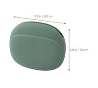 PERSELOSO 3pcs Silicone Earphone Organizer Bag Set with Cable Storage Case, Portable Small Sundries Pouch for Travel Accessories, Includes Quiet Gray, Bamboo Green, and Honey Red