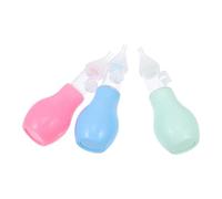 PERSELOSO 3pcs Silicone Nasal Suction Set for Newborns Anti-Reflux Nose Cleaner Soft and Safe Sucker for Infants Easy to Use for Nasal Congestion Relief