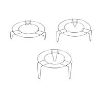 PERSELOSO 3pcs Stainless Steel Household Steaming Holder Rack with Heat Insulation and Improved Airflow, Easy to Wash Kitchen Steamed Dumpling Rack for Decorating Cupcakes and Cookies