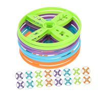 PERSELOSO 40pcs Outdoor Flying Disc Game Plastic Flying Sports Discs Outside Party Games Handheld Toss Outdoor Random Color