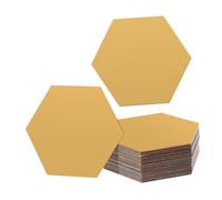 PERSELOSO 48pcs Hexagonal Acrylic Mirror Tiles Self Adhesive Lightweight Shatterproof Wall Stickers for Living Bathroom Decor Home Decoration