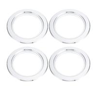 PERSELOSO 4Pcs Bird Nest Anti-Bite Rings for Breeding Boxes, 4-Inch Aluminum Parrot Nest Hole Protectors, Bird Incubator Box Supplies for Nesting and Breeding