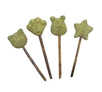 PERSELOSO 4pcs Catnip Licking Stick Cat Toys for Indoor Cats Catnip Lollipop Candy Pet Snack Promote Digestion Healthy Polygonum Lollipop